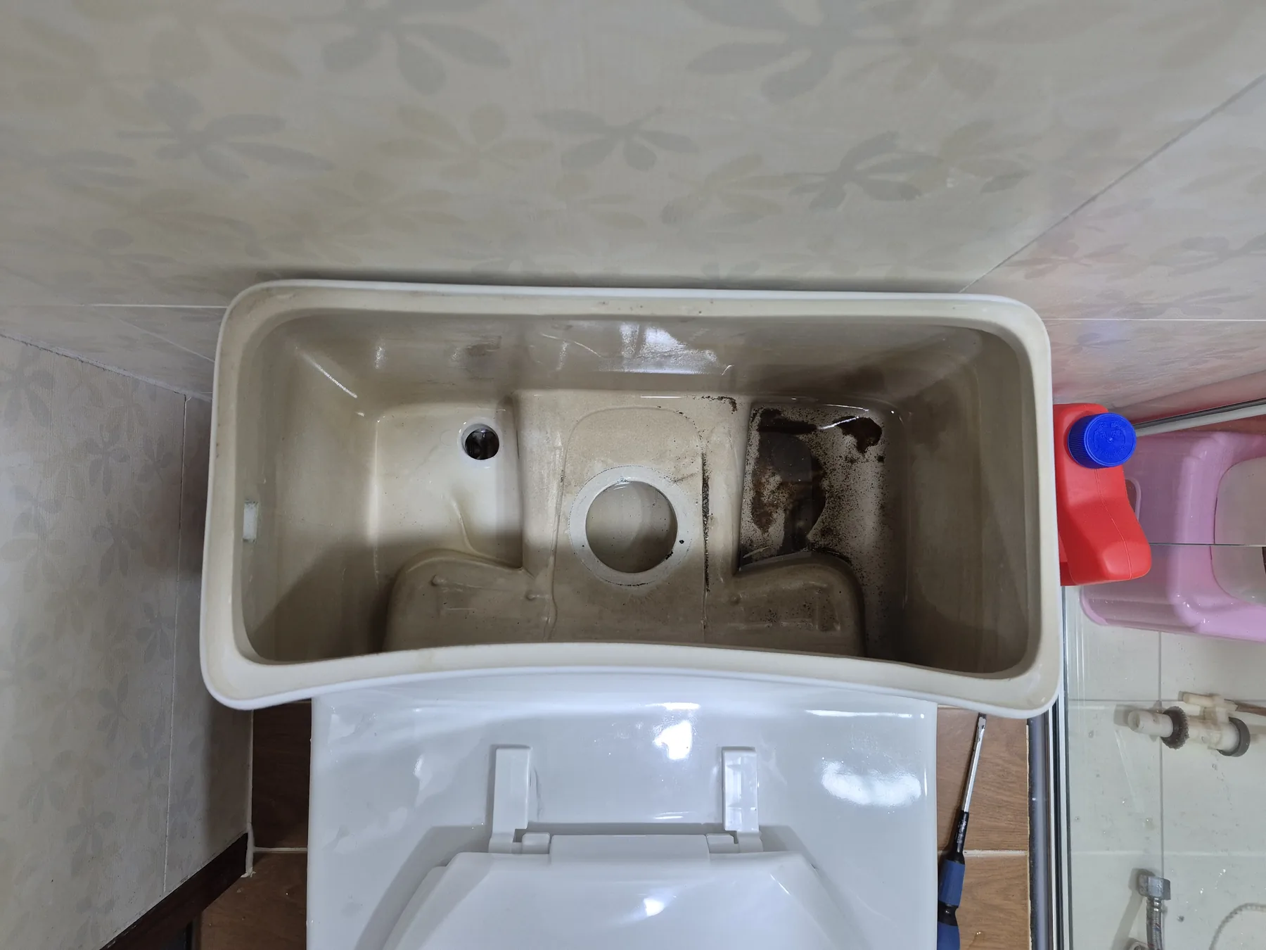 분당 서현동 변기수리 작업 후 물내림 테스트