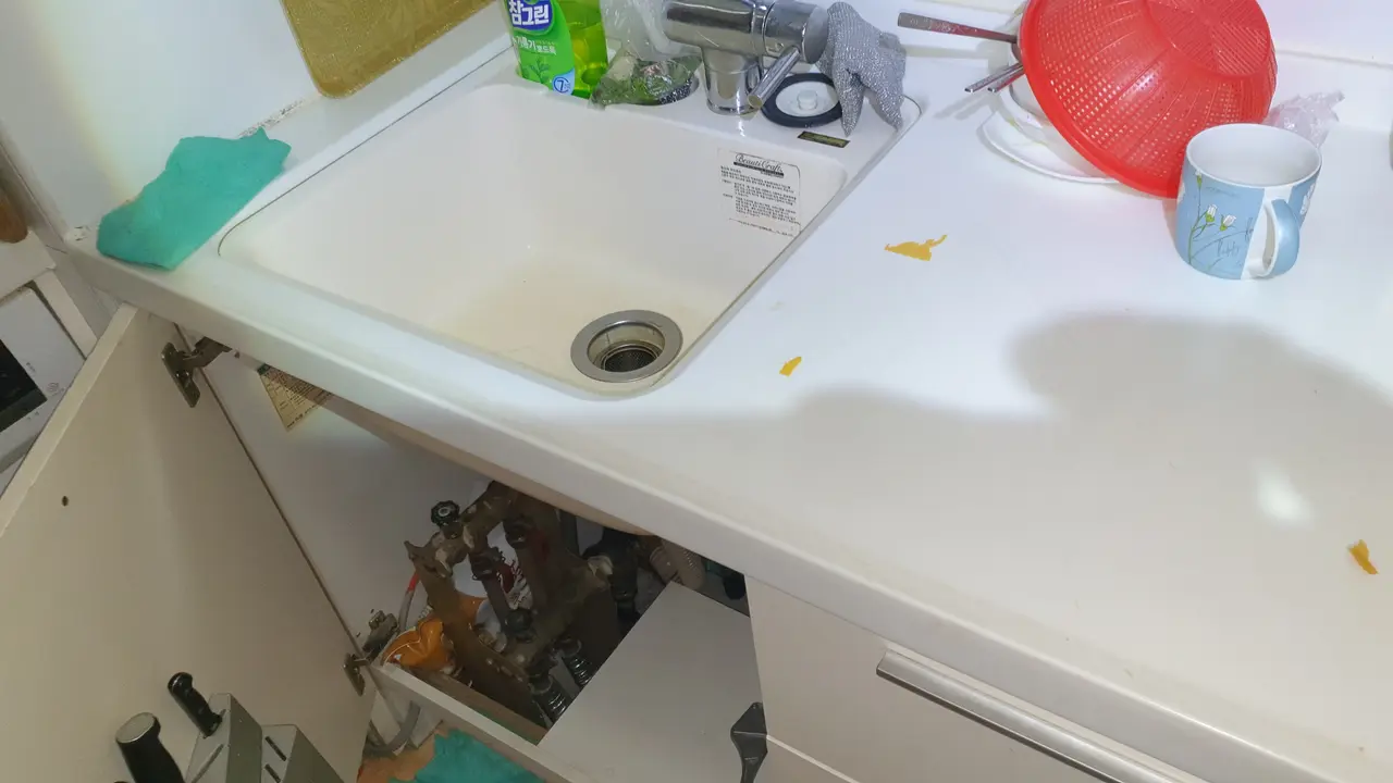 분당구 백현동 하수구막힘 작업 후 확인