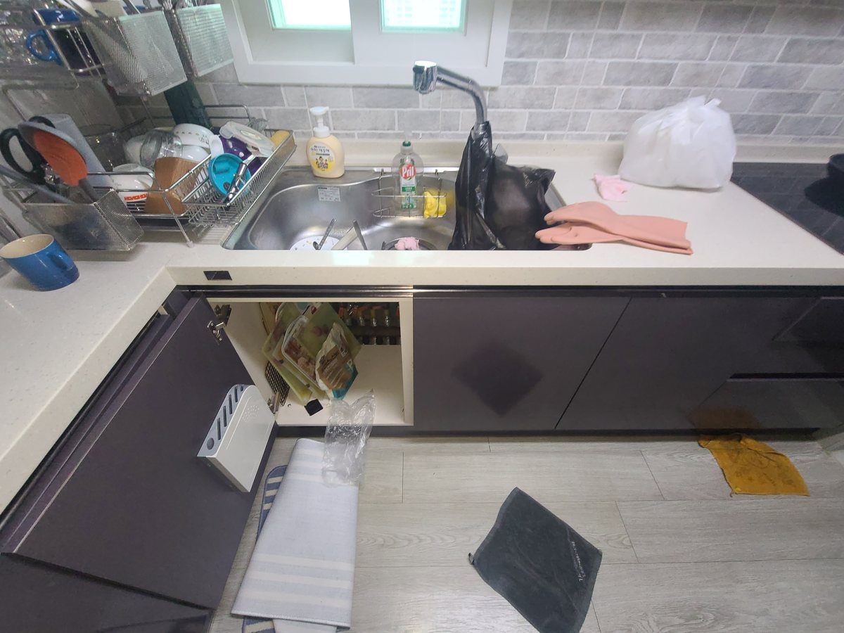 구미동 싱크대막힘 현장 참고 사진 1